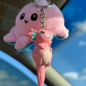 Axolotl keychain